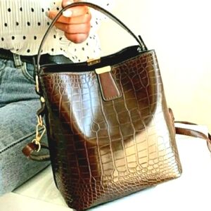 Brown Bucket Bag